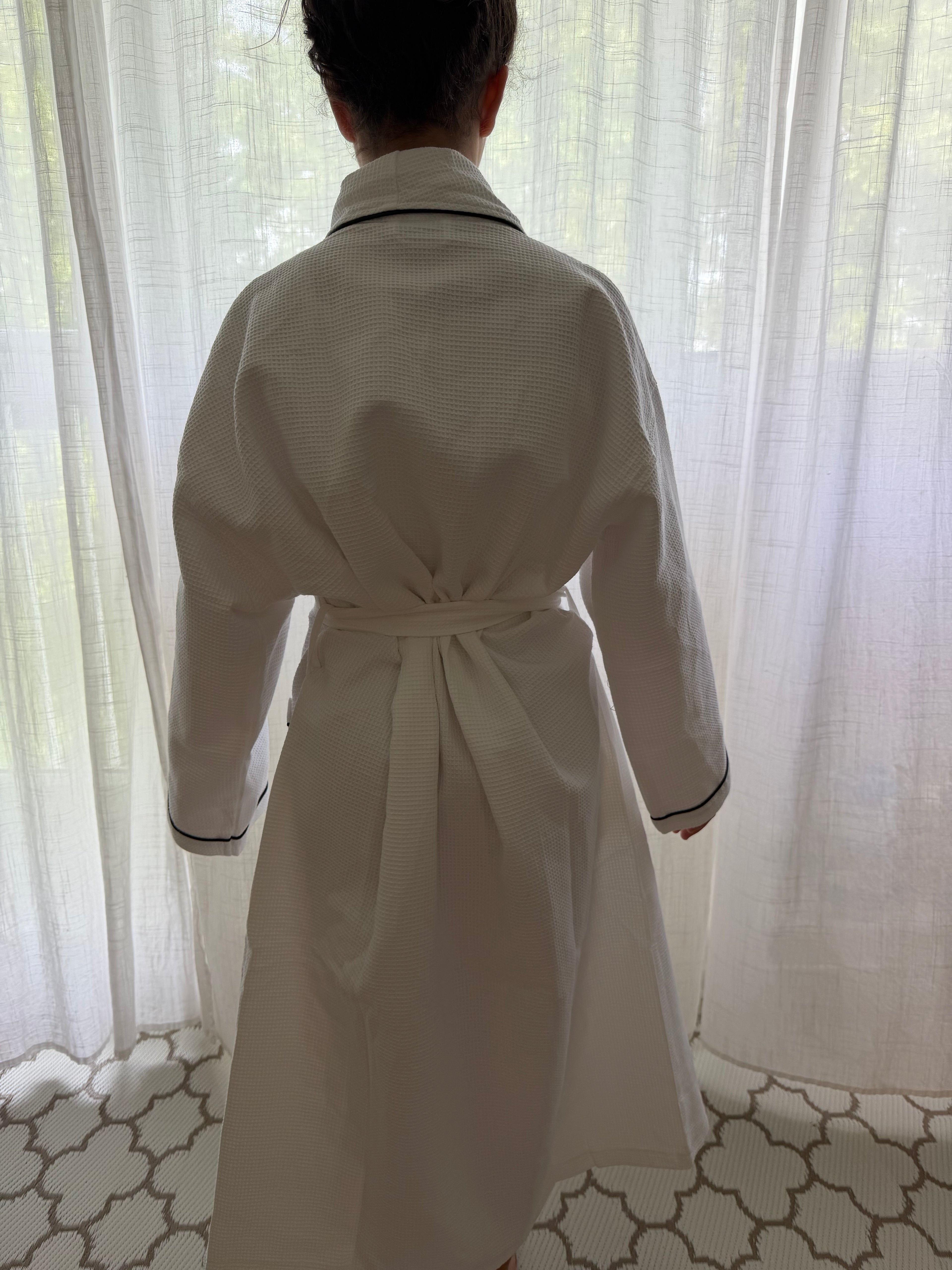 Peignoir Coton Gaufré