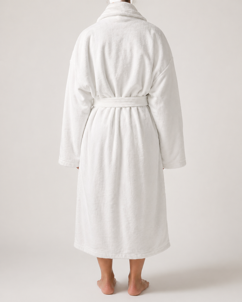 peignoir de bain effet velours