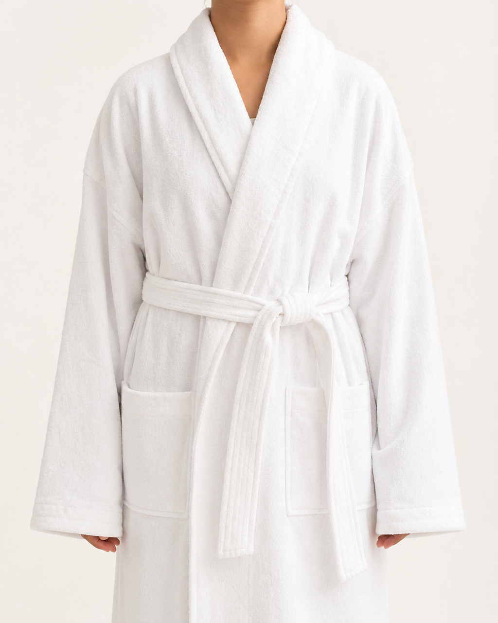 peignoir de bain effet velours
